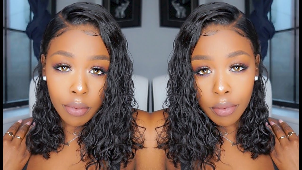 Easy WET & WAVY look, Pre-plucked, Pre-bleached Affordable 360 Lace Wig ft. Yw