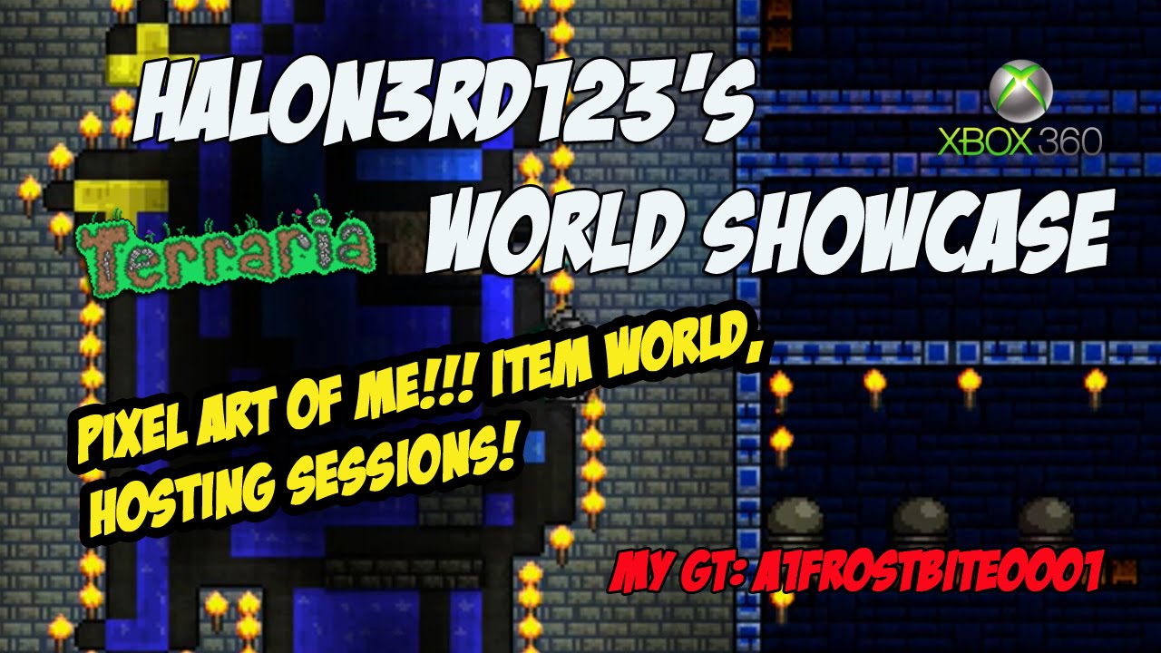 I'M IN A MAP! | HaloN3RD123 Terraria World Showcase Xbox 360