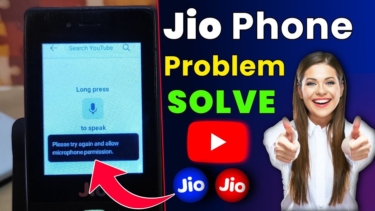 🔥Please Try Again and allow microphone permission Jio Phone Problem Solve 2024 💯