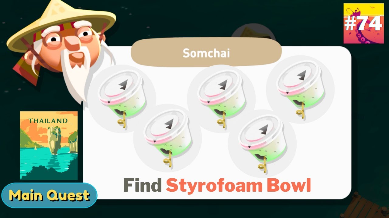 Creatures Of The Deep : Find Styrofoam Bowl (Thailand)