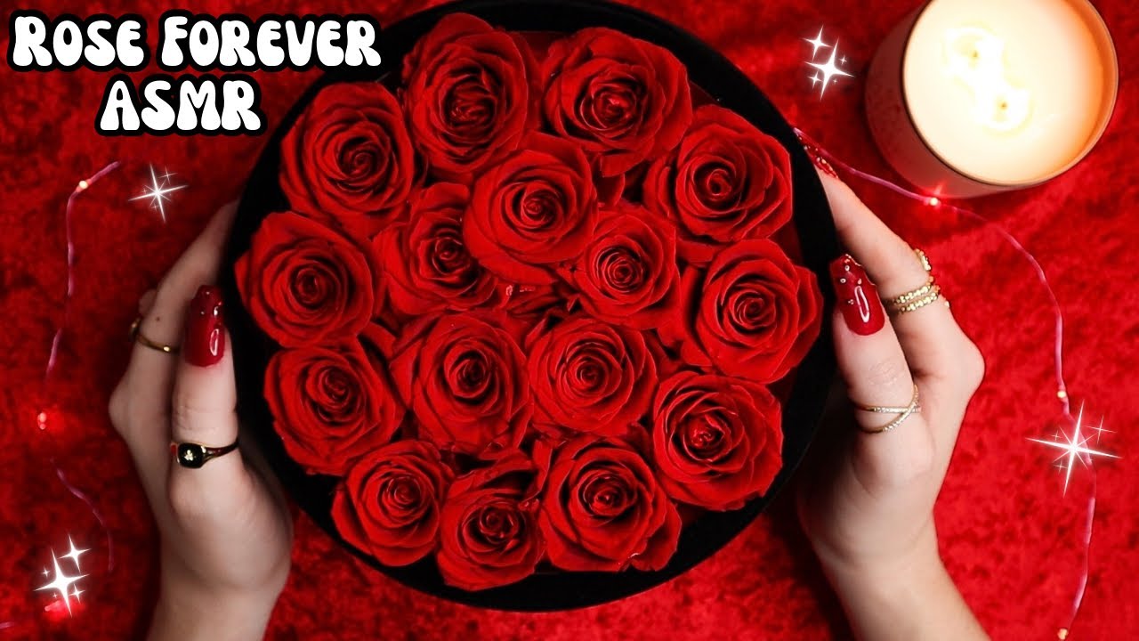 ASMR | Rose Forever Unboxing 🌹 (Cardboard, Velvet, & Rose Sounds)