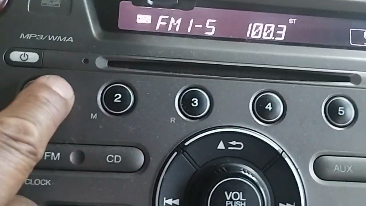 Como configurar o rádio do Honda Fit