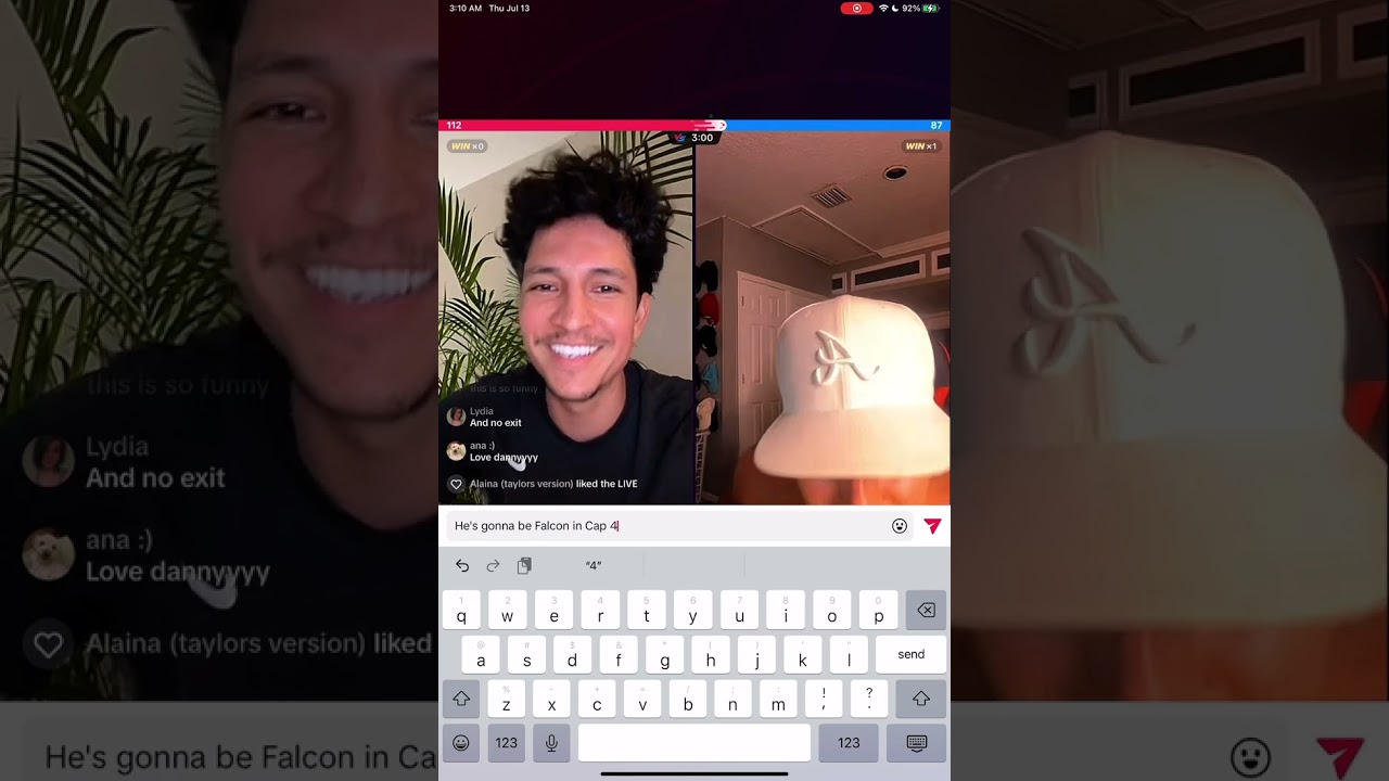 Danny Ramirez TikTok Live 7/13/23 Part 3