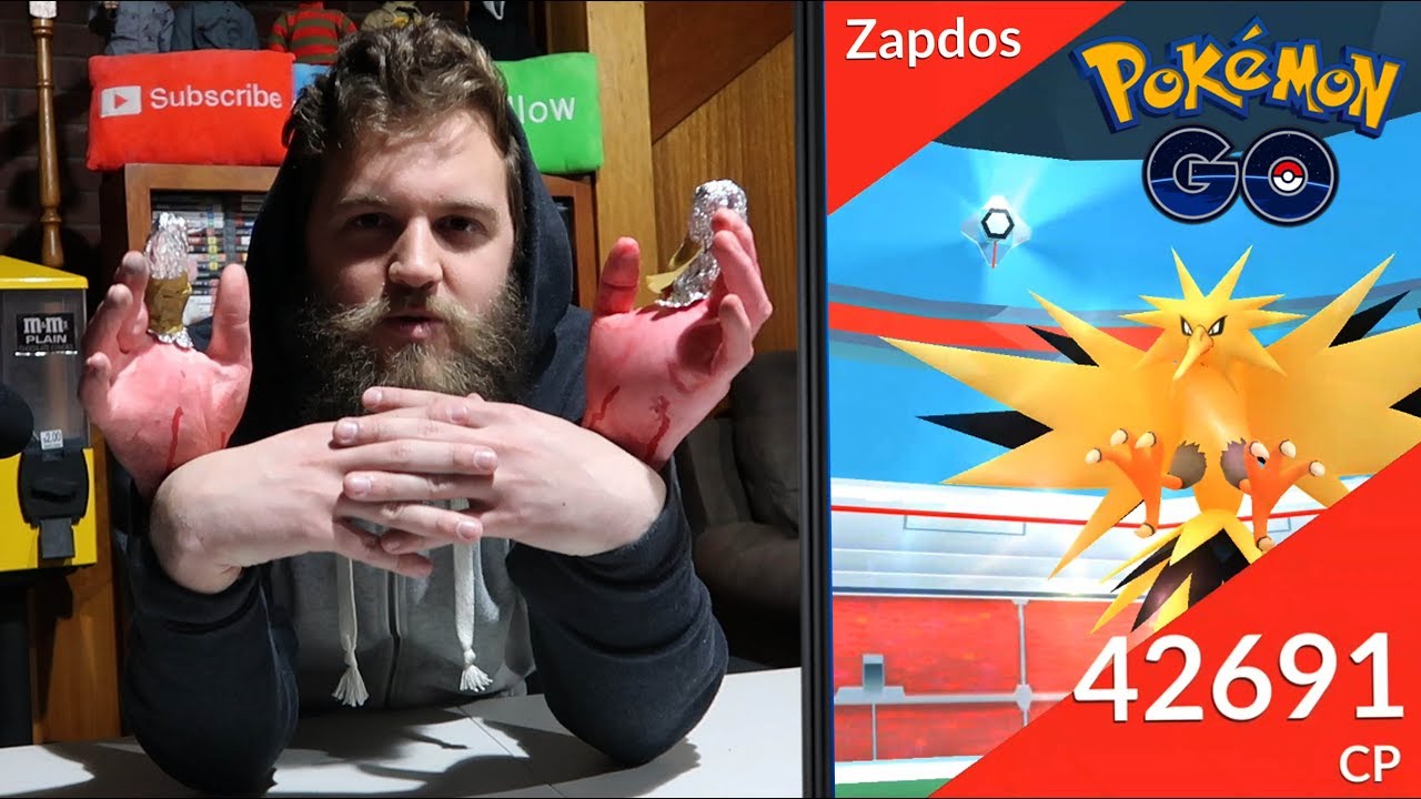 4 HANDS 4 PHONES (MY BEST IDEA YET) - POKEMON GO LEGENDARY RAIDS!