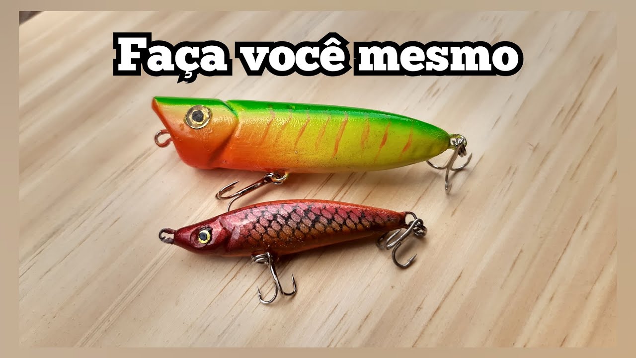 COMO FAZER ISCA ARTIFICIAL!! isca artificial de madeira