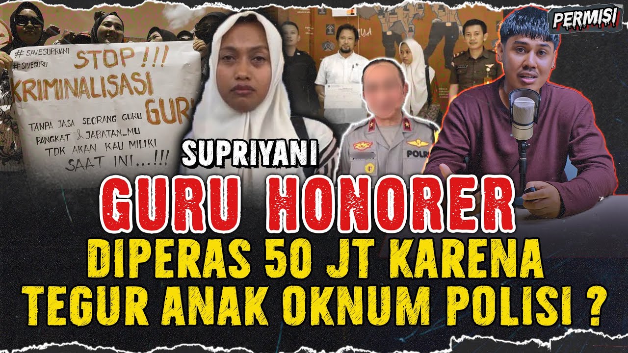 GURU HONORER VS KELUARGA OKNUM POLISI ! DIDUGA ADA UNSUR PEMERASAN | BU GURU SUPRIYANI