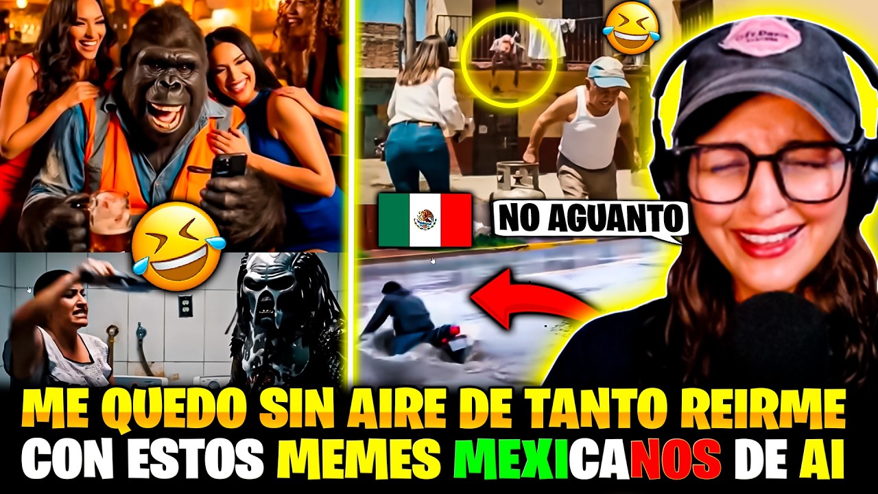 REACCIONANDO a MEMES MEXICANOS de INTELIGENCIA ARTIFICIAL 🇲🇽🤣 *lloro de risas* | El DED