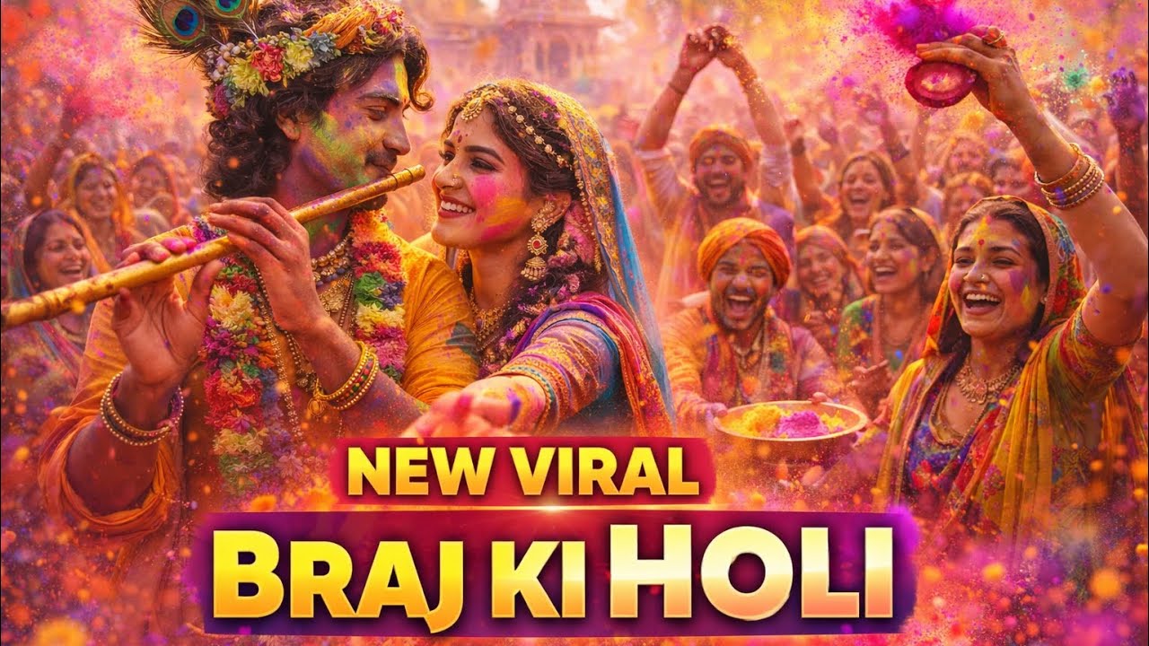 New Viral Braj Ki Holi 2026 🎨 | Vrindavan Holi Mahotsav | Radha Krishna Holi Bhajan