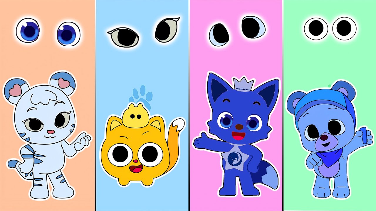 Looking into the eyes of Sasha, Myan, Codi, and PinkFong | PinkFong TV Animation