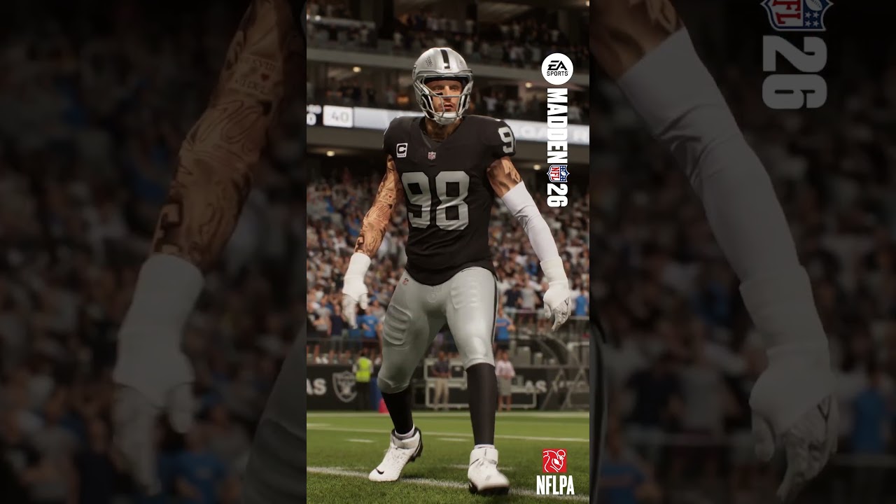 A Closer Look At Maxx Crosby's Tattoos in Madden 26