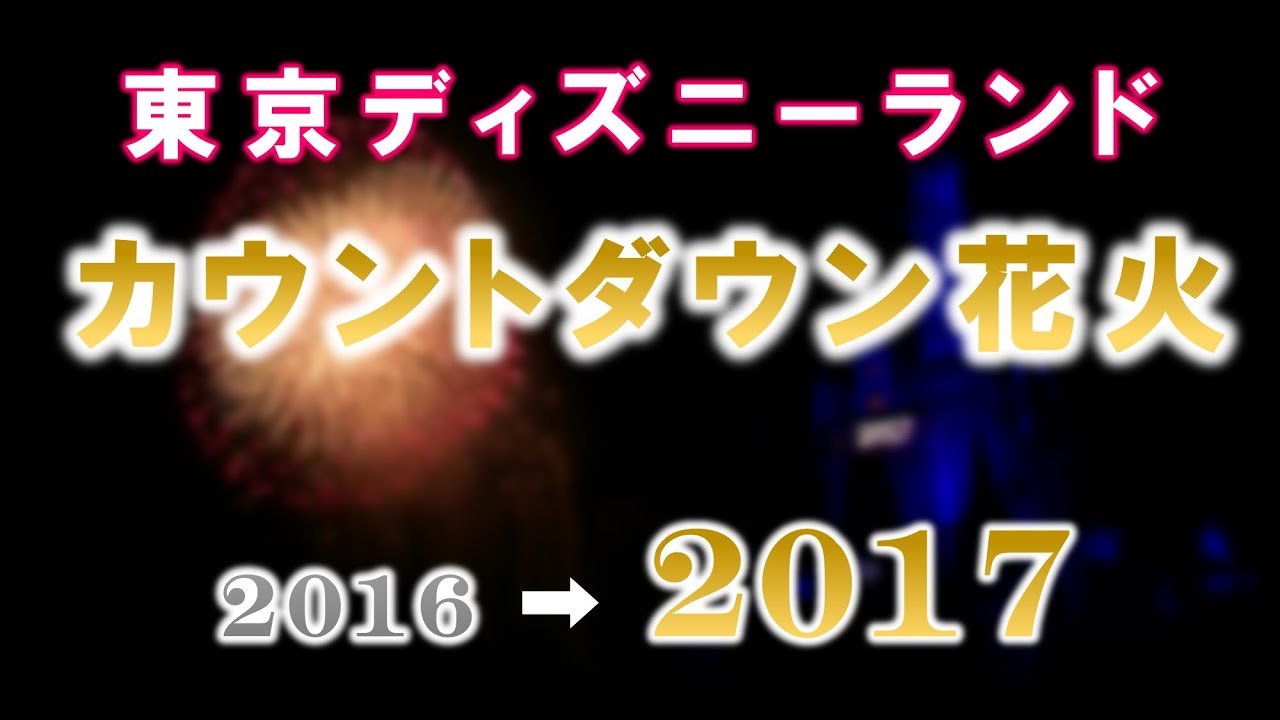 《2017年》東京ディズニーランド カウントダウン花火 