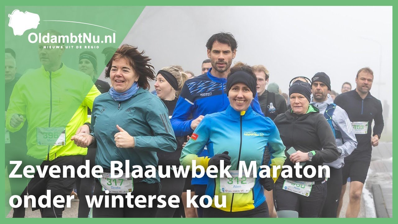 Zevende editie van de Blaauwbek Marathon onder winterse omstandigheden