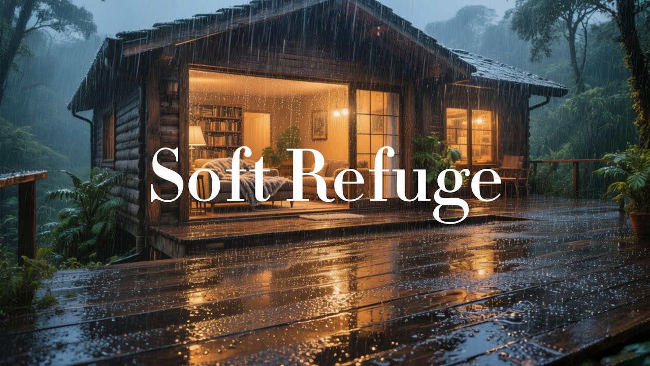 Relaxation Music 🎶, Soft Rain 🌧️, Peaceful Sleep 💛 | Soft Refuge