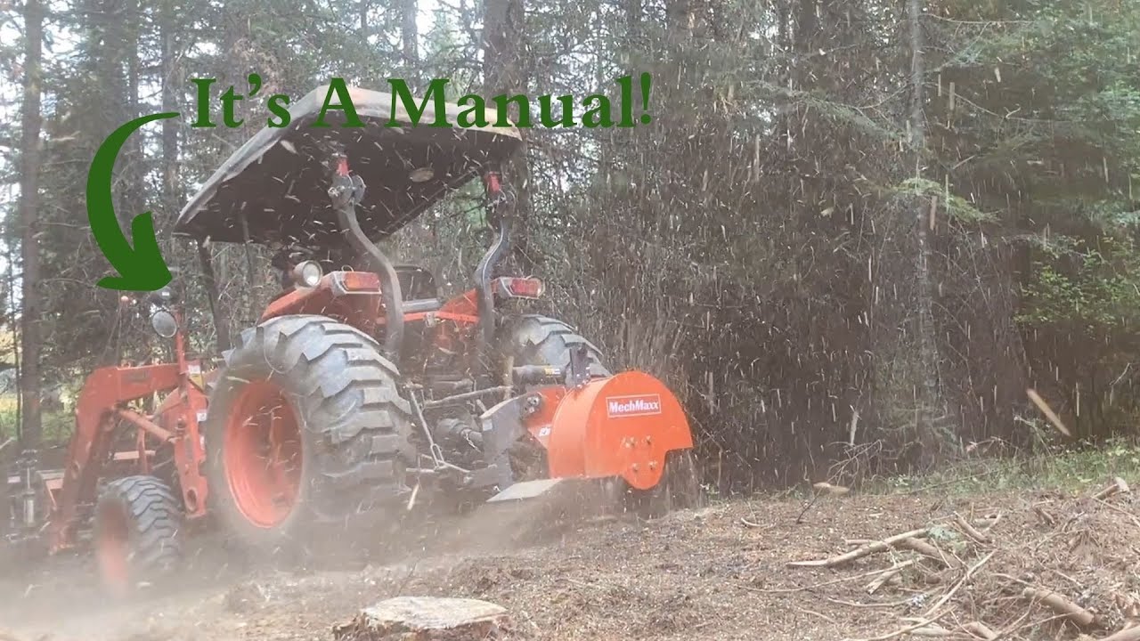 Manual Tractor With MechMaxx Stump Grinder