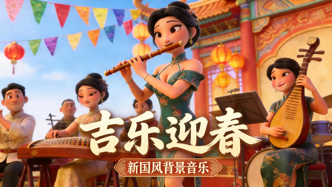 一曲吉祥，喜迎新春｜节日氛围BGM🧨无缝接歌 热闹不冷场｜Chinese New Year Music