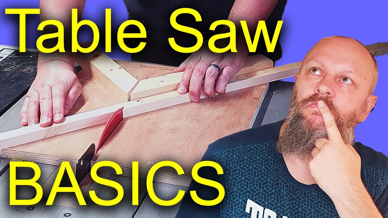 Learn TABLE SAW Basics - #1 Woodworking for Beginners