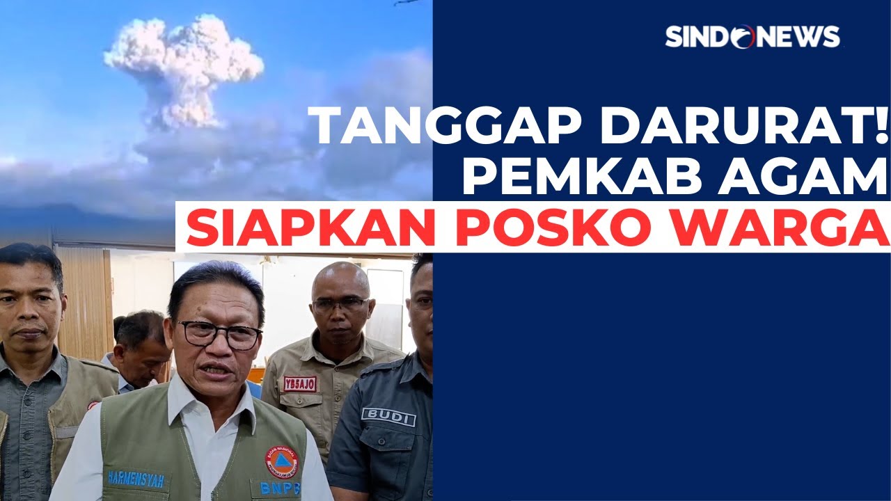 Gunung Marapi Naik ke Level Siaga: Pemkab Agam Siapkan Tanggap Darurat