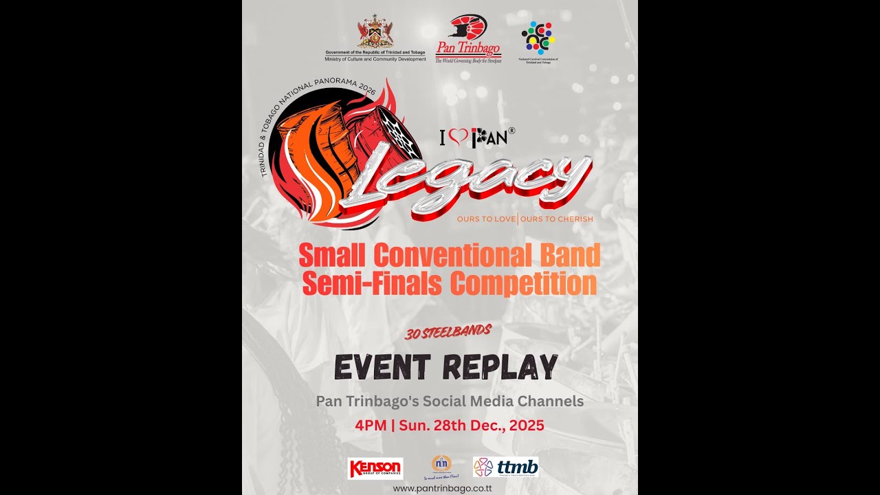 Pan Trinbago’s National Panorama 2026 Small Conventional Band  Semi-Finals Competition