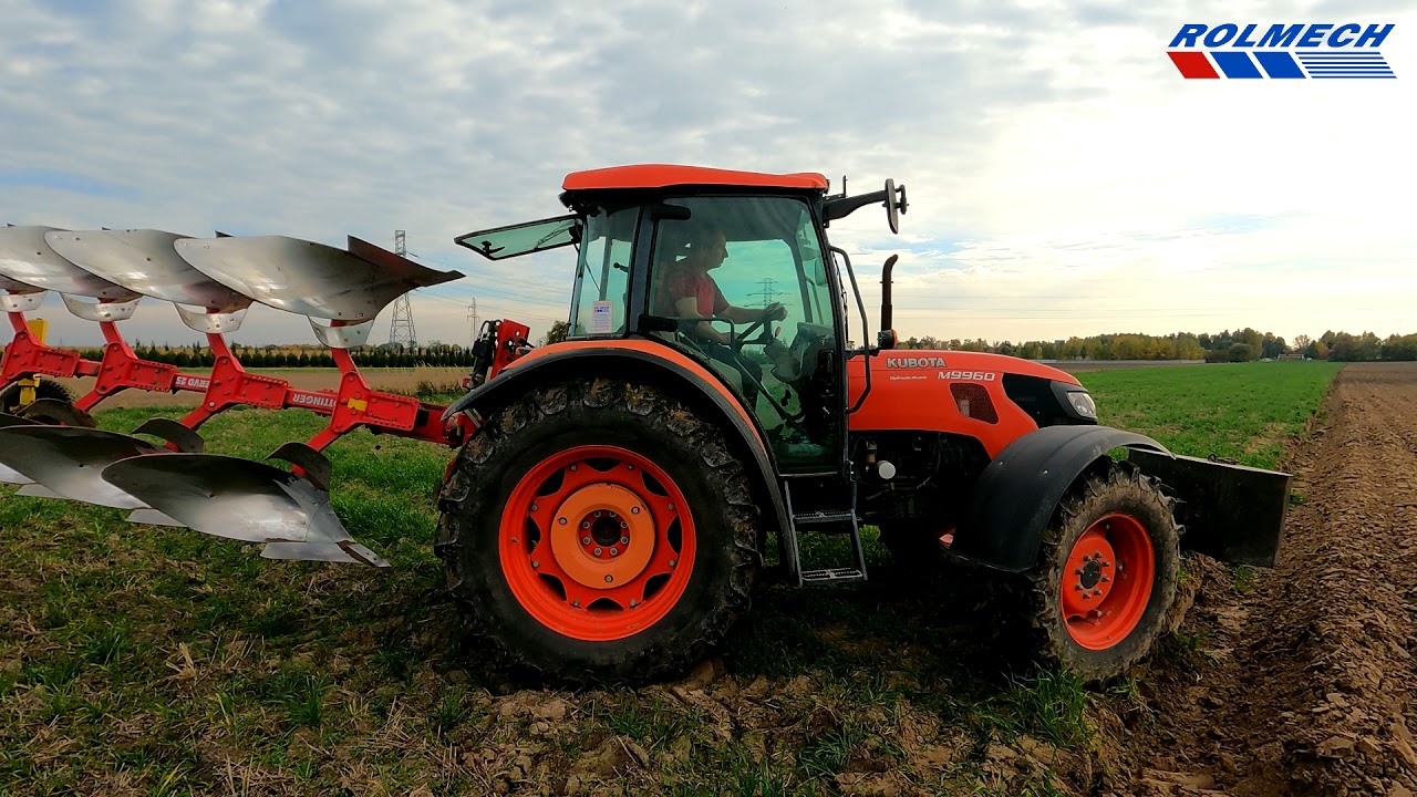 KUBOTA orze pługiem POTTINGER | ROLMECH