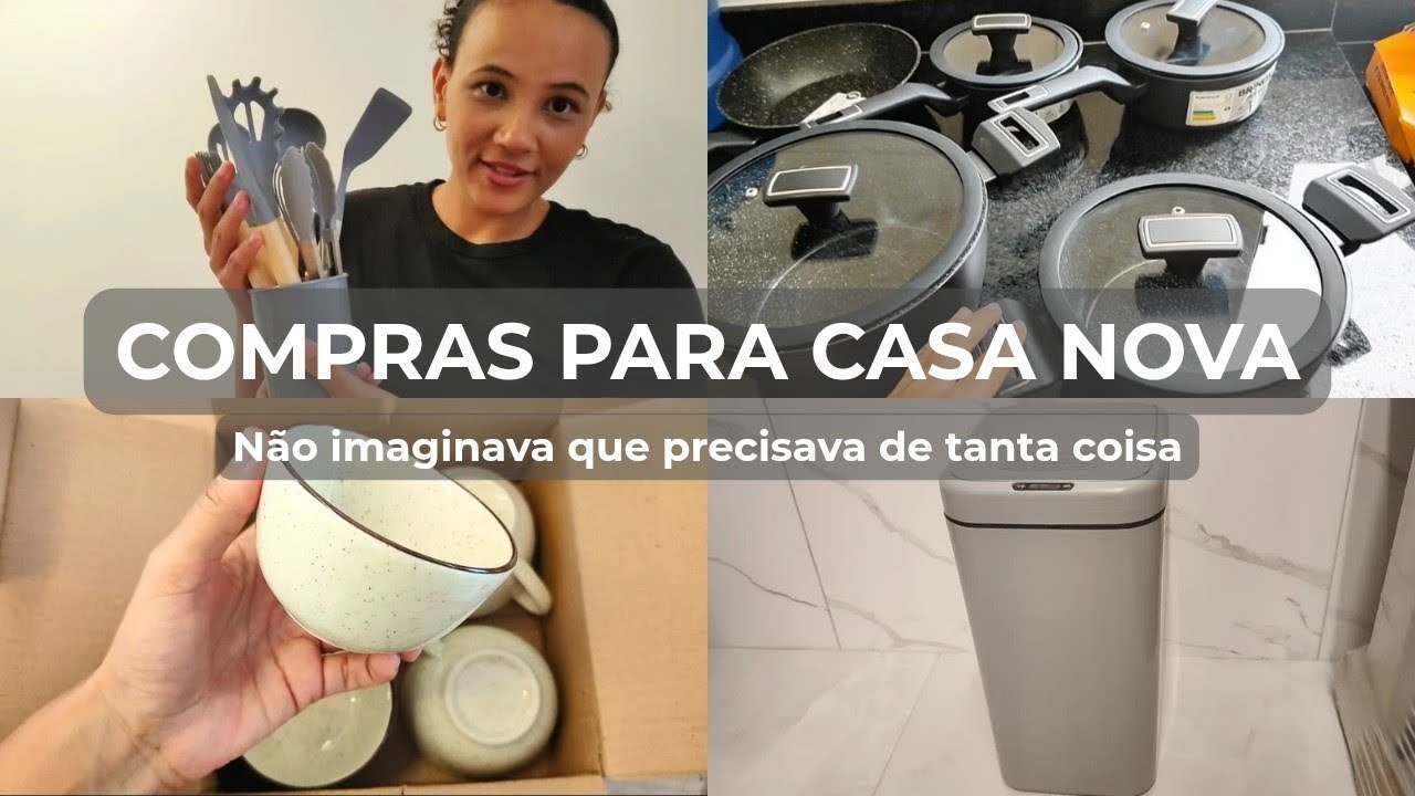 MONTANDO A CASA NOVA - COMPRAS PARA COZINHA E BANHEIRO 