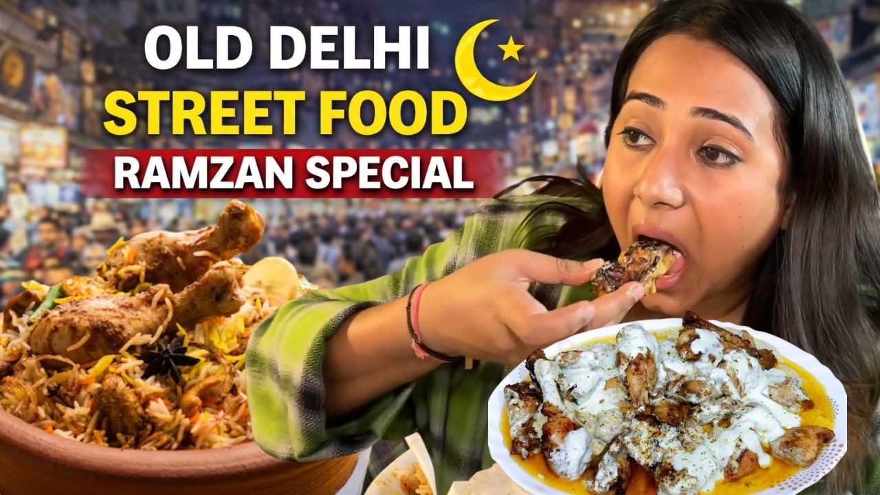 Old Delhi Street Food 😍 Ramzan Special at Jama Masjid | Biryani & Aslam Butter Chicken