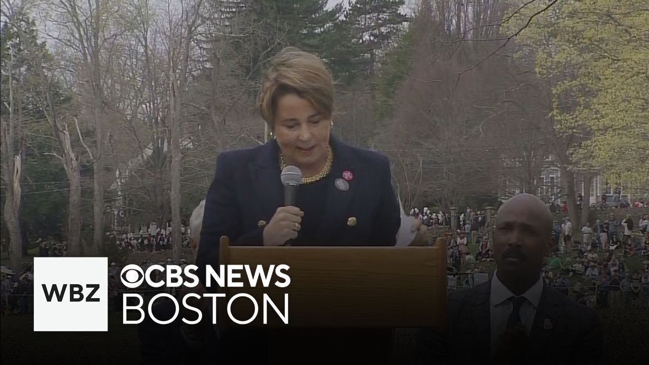 Ceremony at Old North Bridge marks 250 years since the Battle of Concord