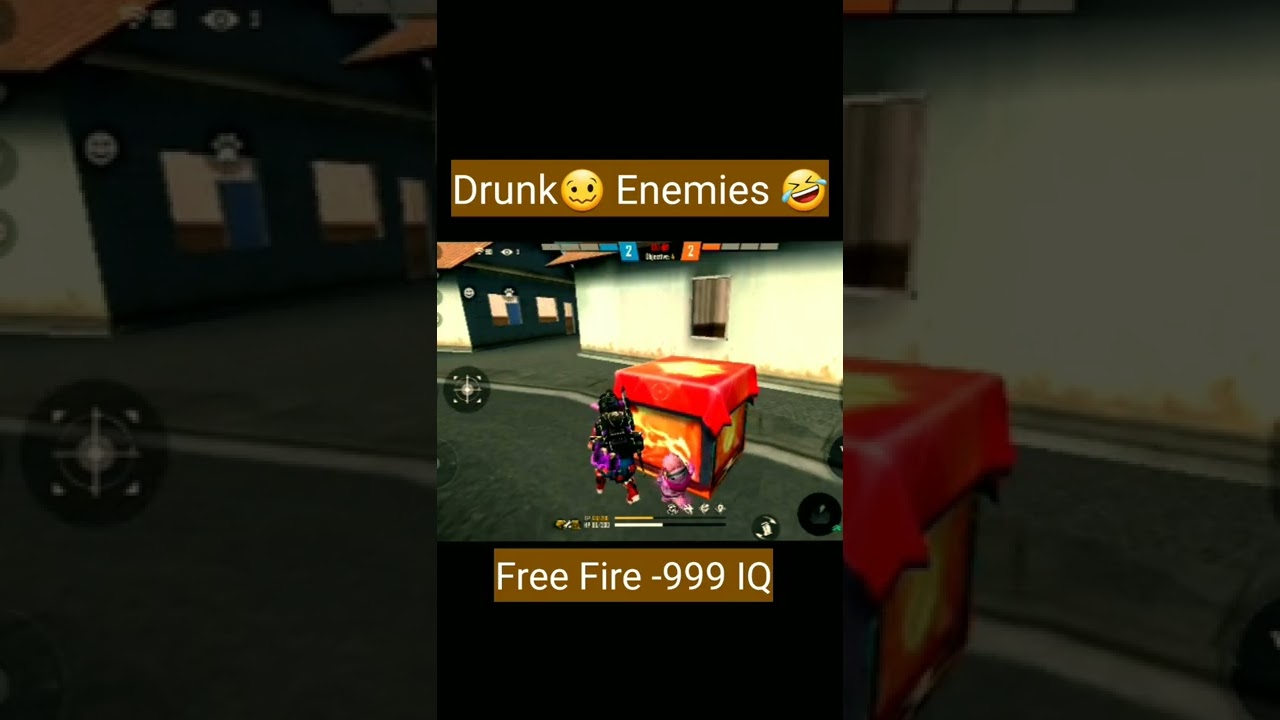 -999 IQ🤣 Drunk 🥴 #freefire #freefireindia #mrshuffle