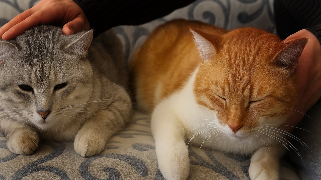 Play this to calm your cat and make it purr back ( ASMR )