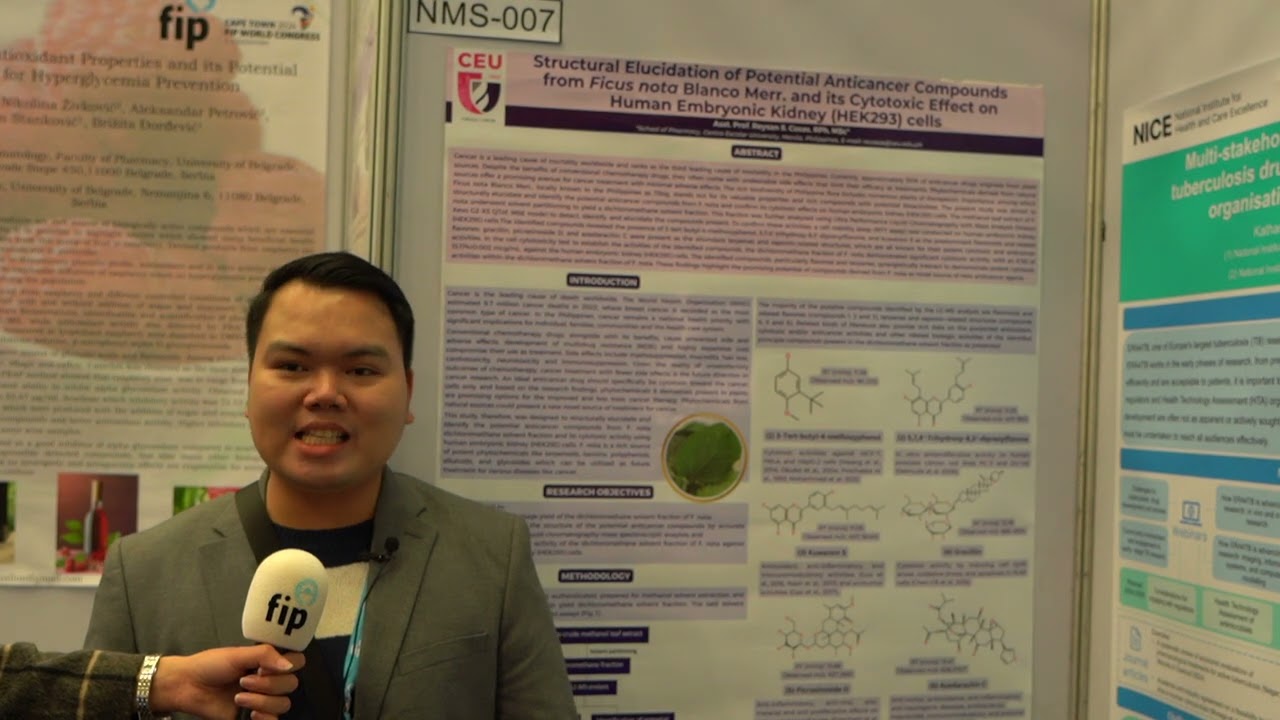 Poster presentation at FIP congress 2024 &mdash; Associate professor Reysan Cosas