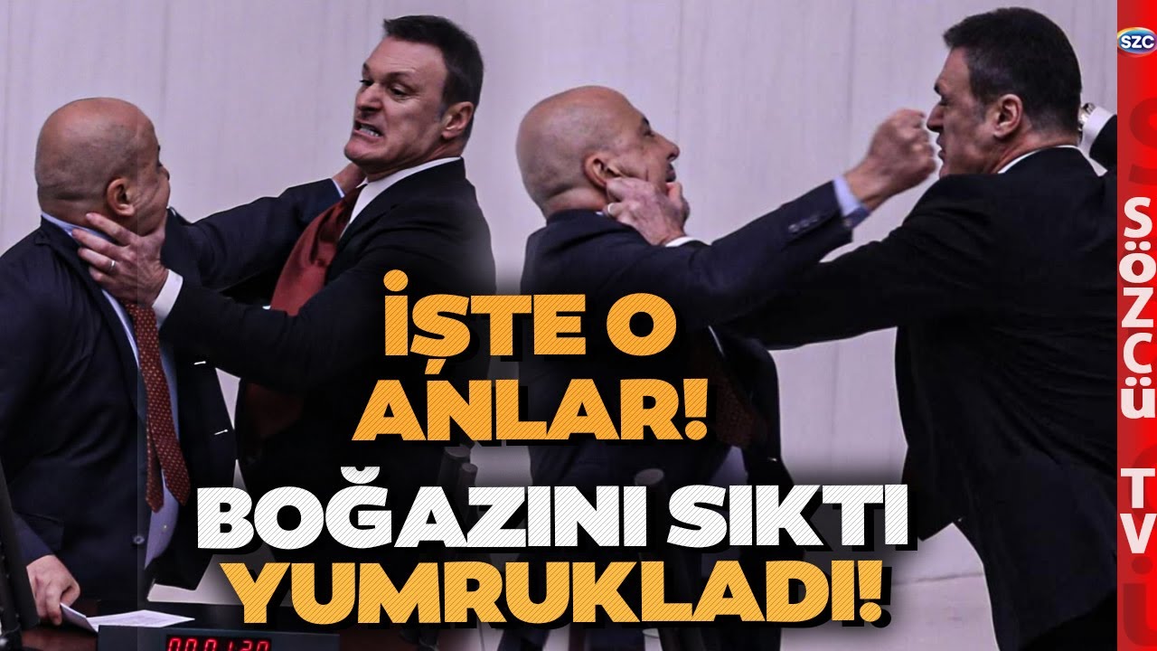 Alpay Özalan Ahmet Şık'ın Boğazını Sıktı Yumruk Attı! Mecliste Büyük Kavga! Utanç Anları