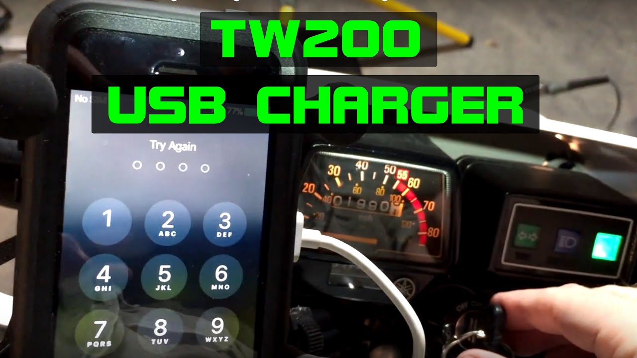 Yamaha TW200 USB Charger Wiring - Switches OFF w/ Ignition!