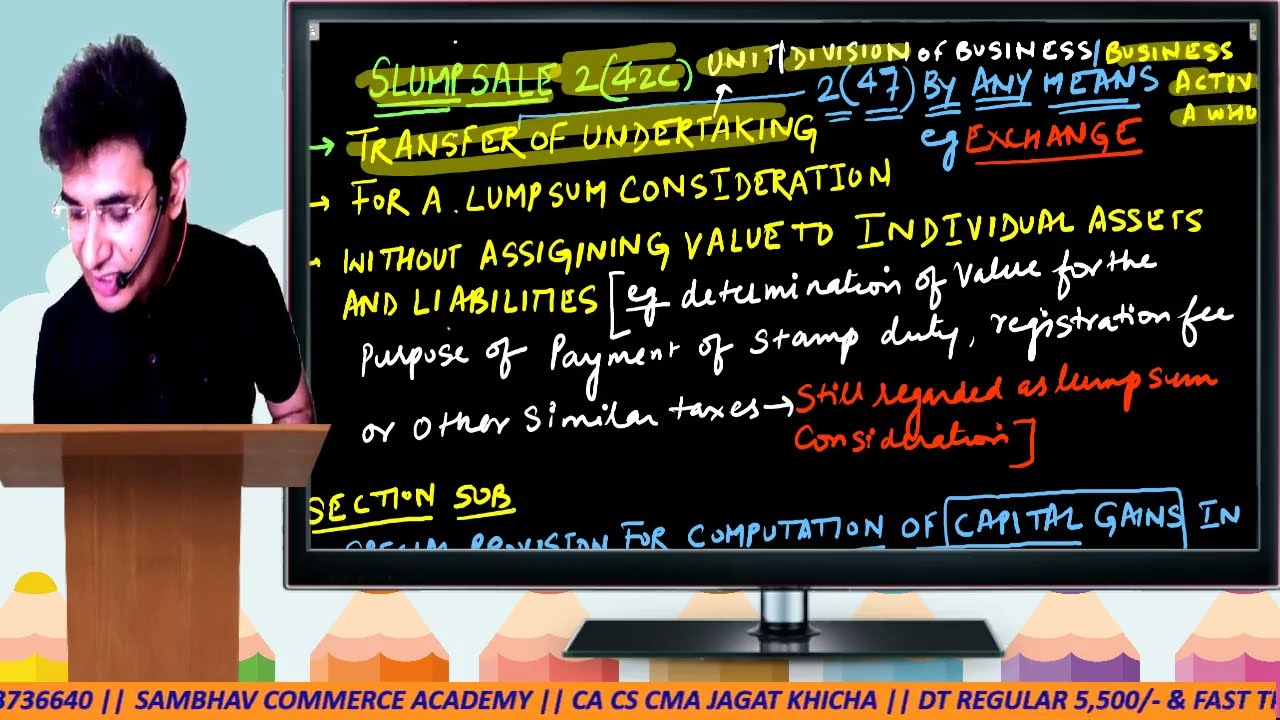CA FINAL DT AMENDMENTS FOR NOV 23  # SLUMP SALE AMENDMENT #