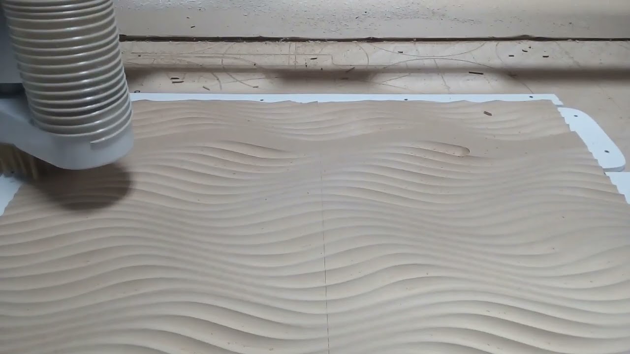 3D wave milling of kitchen doors