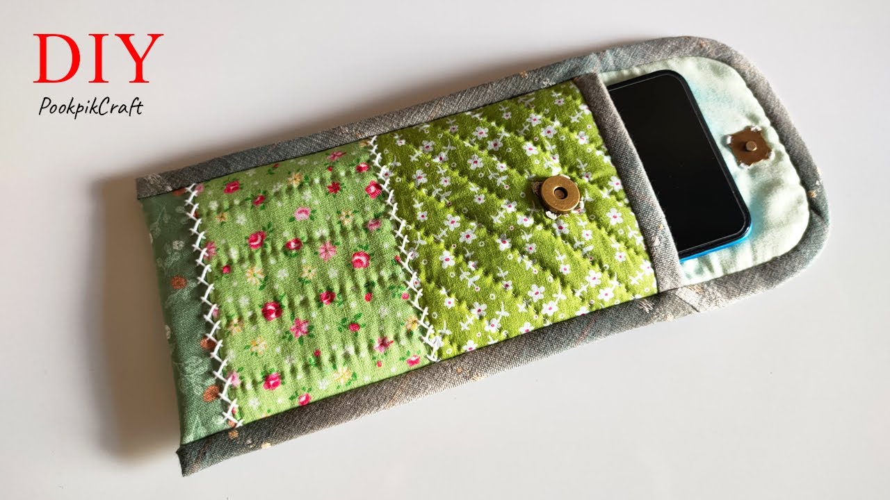 Very Easy Patchwork Cell Phone Case | กระเป๋าใส่มือถือต่อผ้าน่ารักๆ
