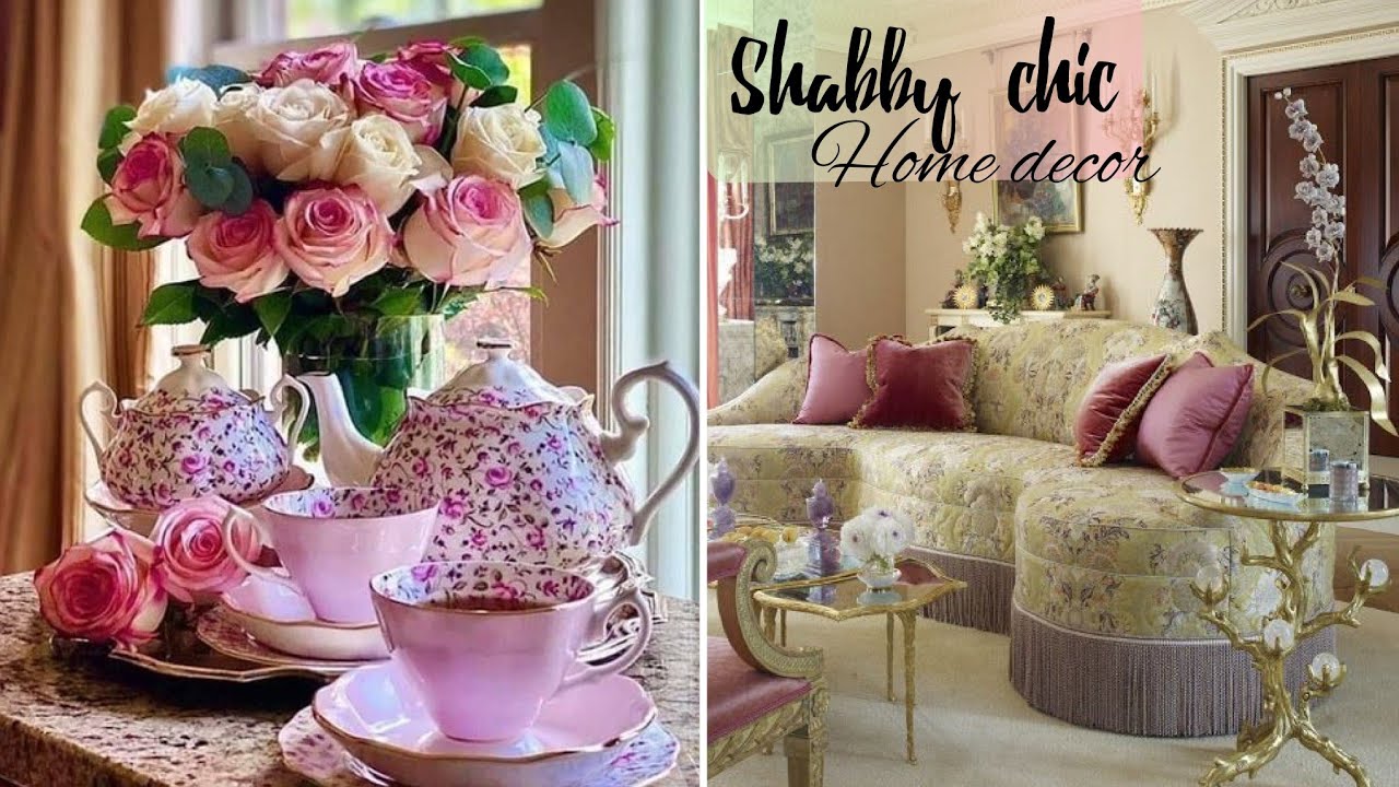Идеи для домашнего декора в стиле шебби-шик с цветочным рисунком 🌼 🌸 #шебби-шик #винтажныйстиль #...
