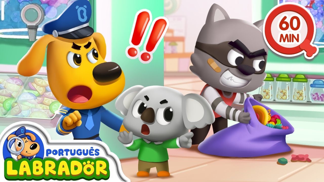 Detetive Labrador 🔍 - Pegue o Ladrão de Doces | 1 Hora do Devetive Labrador | BabyBus Brasil