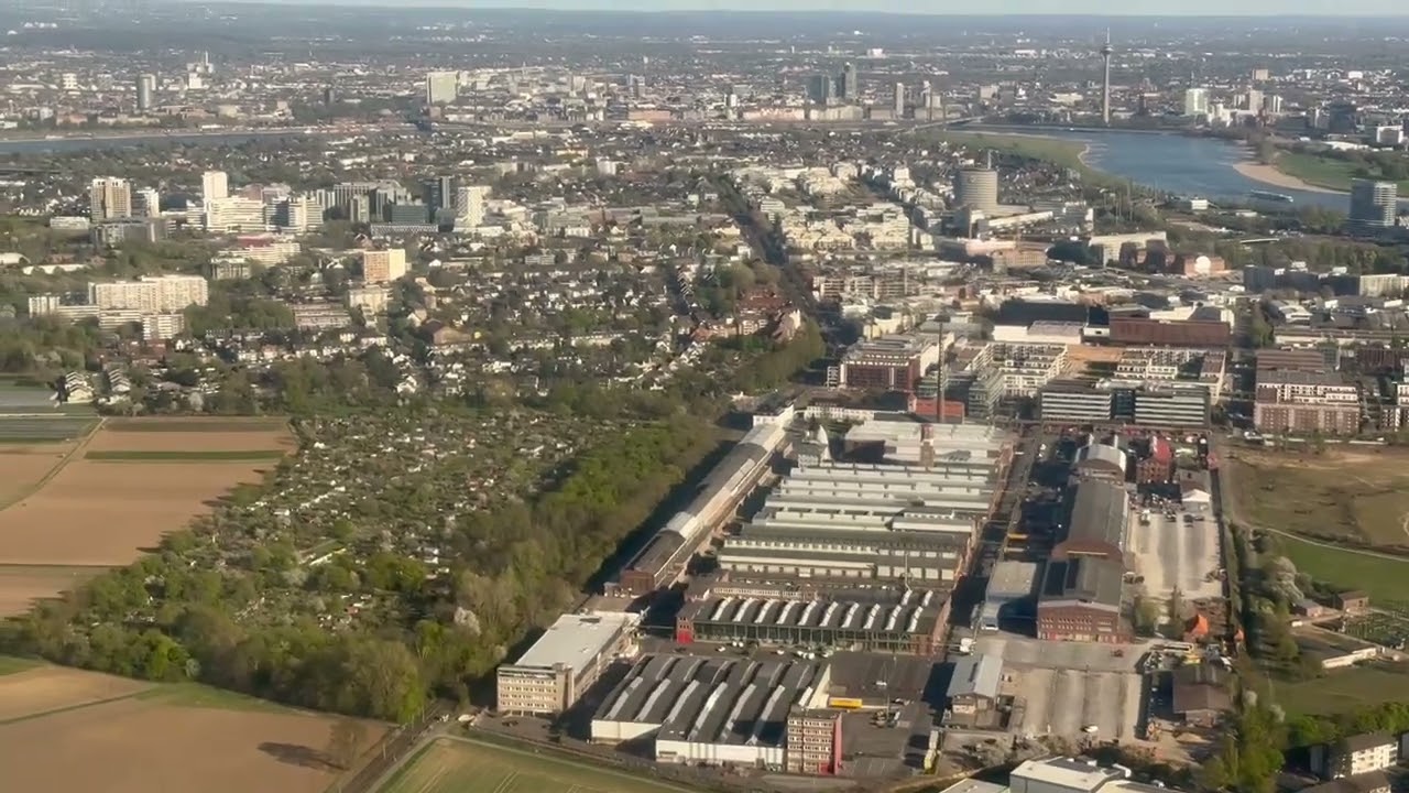Anflug auf Düsseldorf am 6.4.25