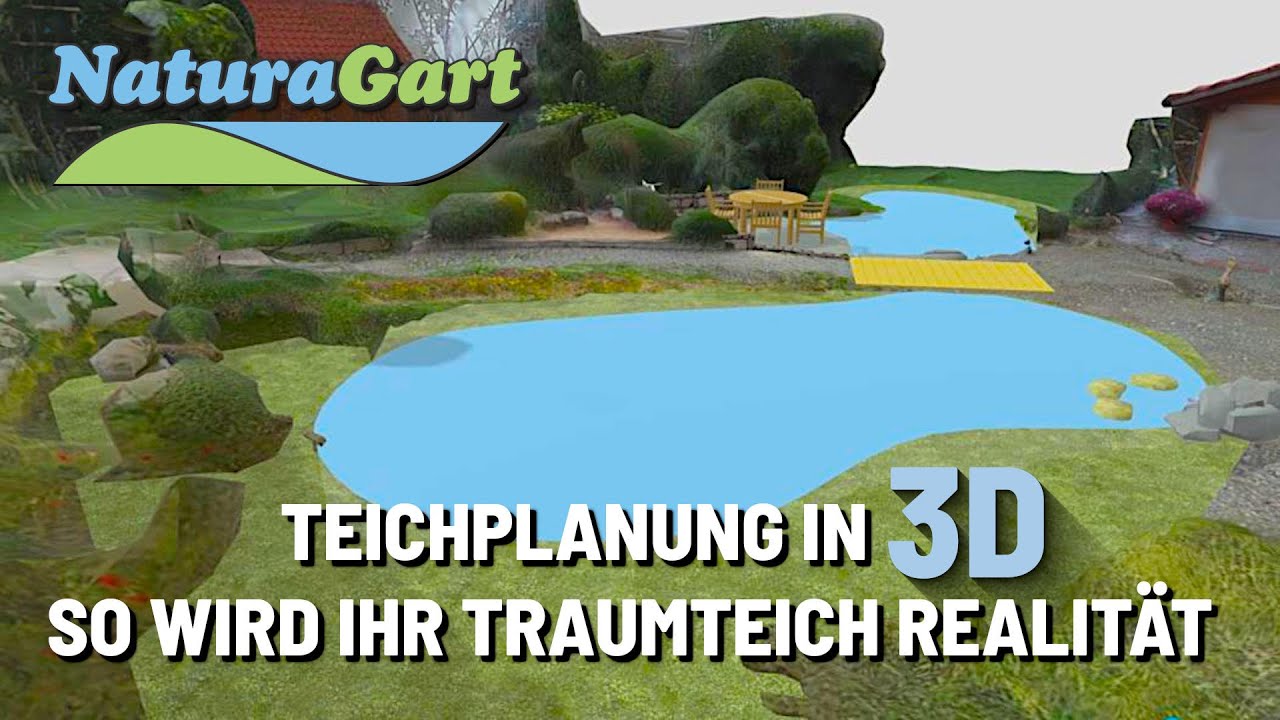 Teiche richtig planen - 3D-Planung mit Fotos