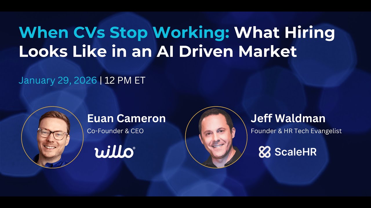 Webinar: When CVs Stop Working: What Hiring Looks Like in an AI-Driven Market | Euan Cameron