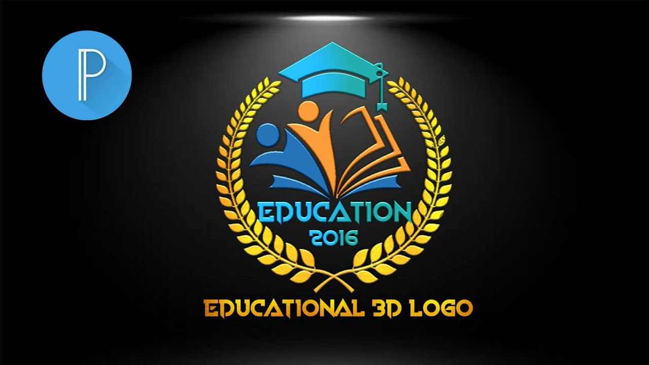 educational logo design how to make education logo on pixellab in Android phone complete tutorial