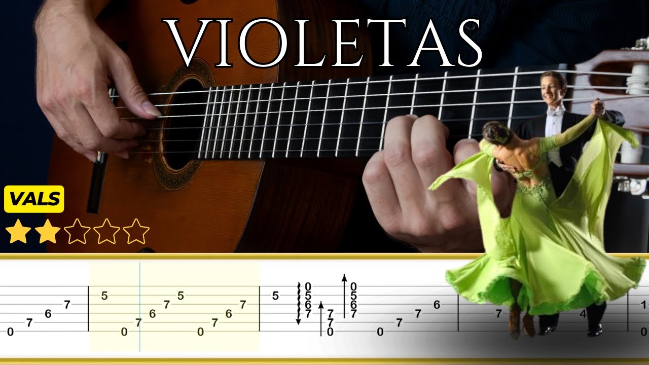 VIOLETAS (Vals) 🎸 Julio S. Sagreras || Tutorial para Guitarra Clásica + TABS