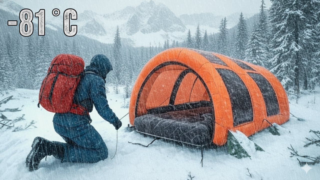 Extreme Cold Showdown Insulated Tents vs Traditional Shelters | Surviving  -81°C