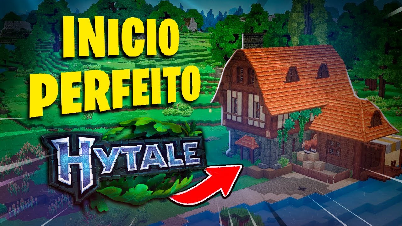 Construí minha Primeira Casa no HYTALE. Início (quase) Perfeito!