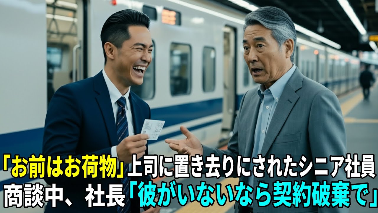 「お前のチケットもらうわ」大事な商談で上司に置き去りにされた嘱託社員。３時間後、商談の席で相手の社長「彼が来ないなら取引は白紙で」上司「は？」