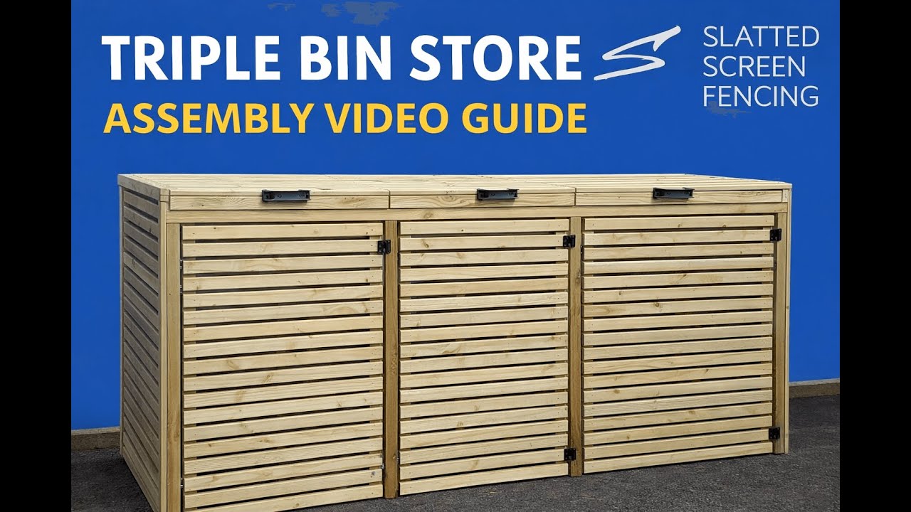 Bin Store Assembly Guide  3 Binstore/Buggy Bay/Planter Roof