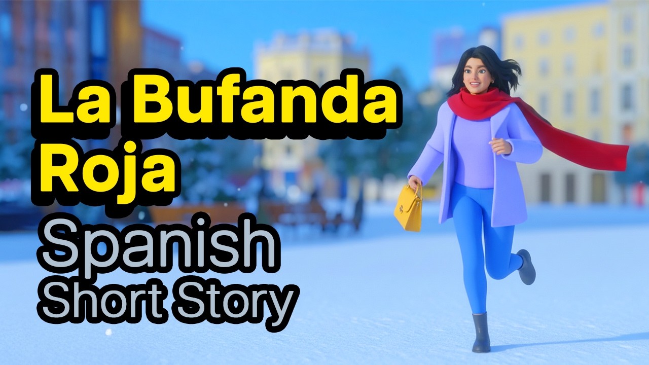 Испанский короткий рассказ: La Bufanda Roja - Красный шарф #испанский #урокииспанского