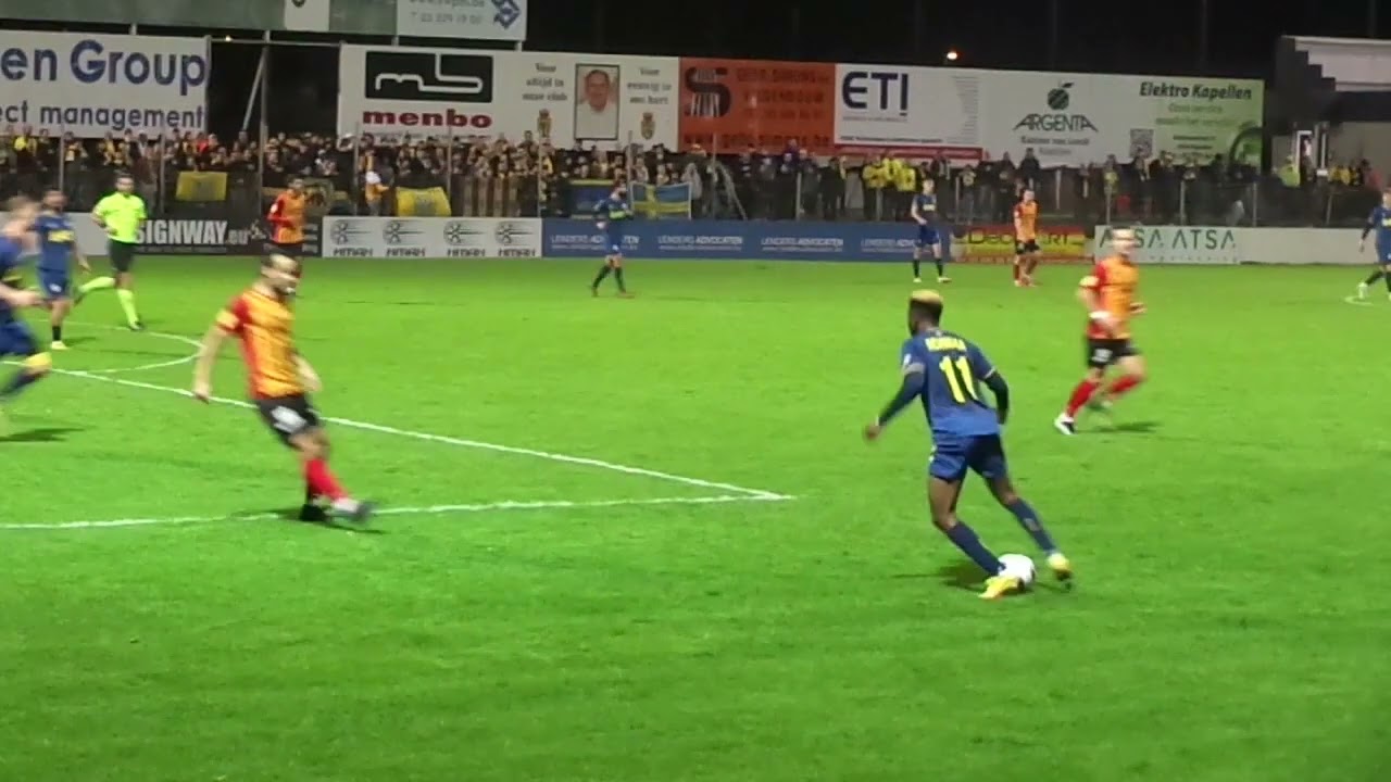 Simon Adingra &agrave; l'oeuvre en match de coupe de Belgique &agrave; Cappellen-Union Saint-Gilloise ce 09.11.22