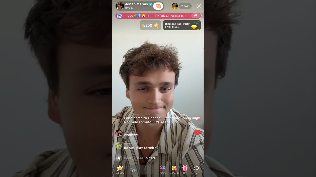FULL Jonah Marais TikTok Live Stream || 07.28.25