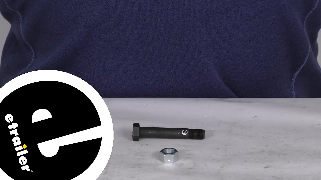 etrailer | Detailed Breakdown of the Shackle Bolt with Locknut For Double-Eye Springs