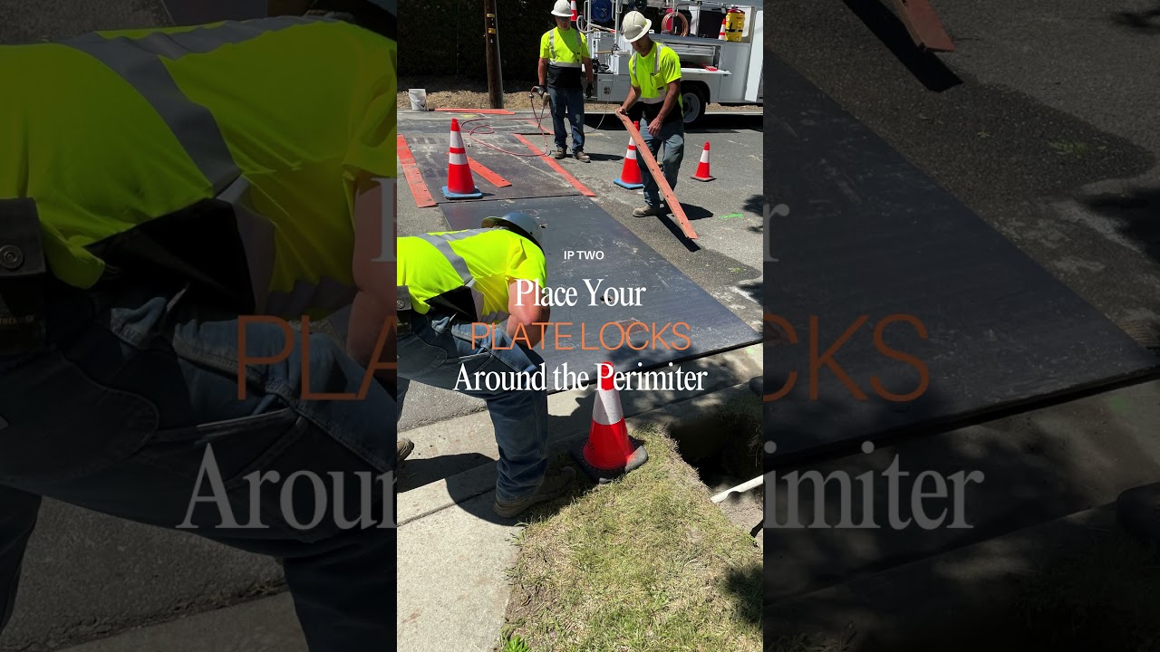 Metal Road Plates Installed Safely #construction #roadwork #contractor #viral
